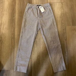 navy and white tilden pants
